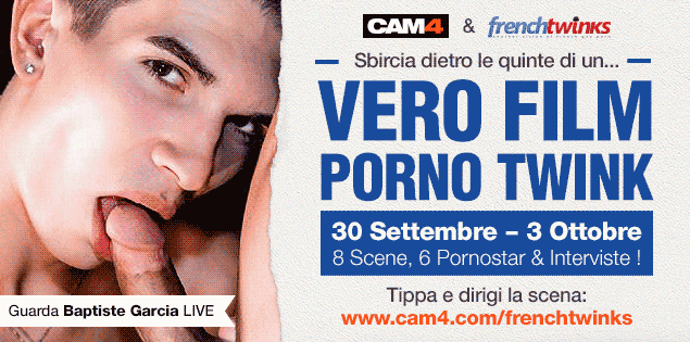 Assisiti alle riprese di un film Porno Twink in webcam su CAM4!
