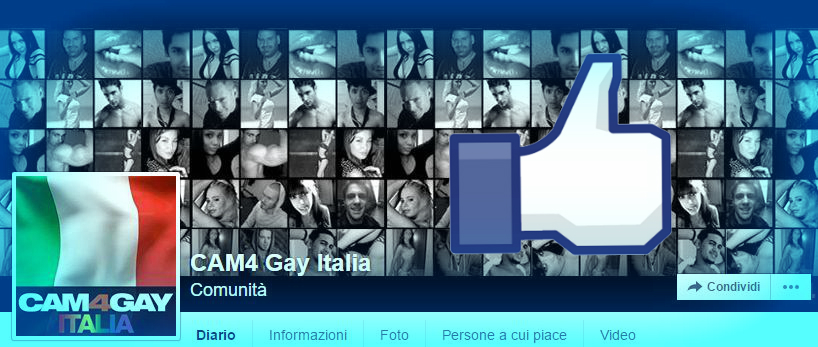 CAM4 GAY approda anche su Facebook, scopri la nostra nuova pagina!