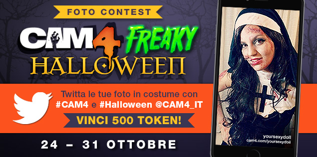 Foto Contest #FreakyHalloween – twitta e vinci 500 Token!