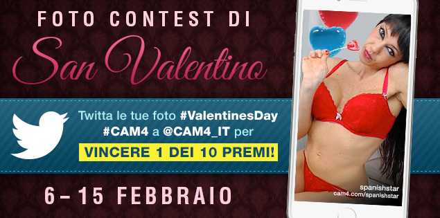Sexy Foto Contest di San Valentino: 10 premi in $ per i migliori scatti!