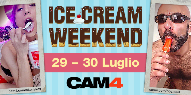 Leccate e succhiate provocanti in arrivo per il weekend CAM4 ICE CREAM!