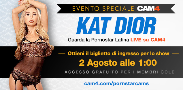 Show Speciale con la Pornostar latina Kat Dior – gratis per tutti i Gold!