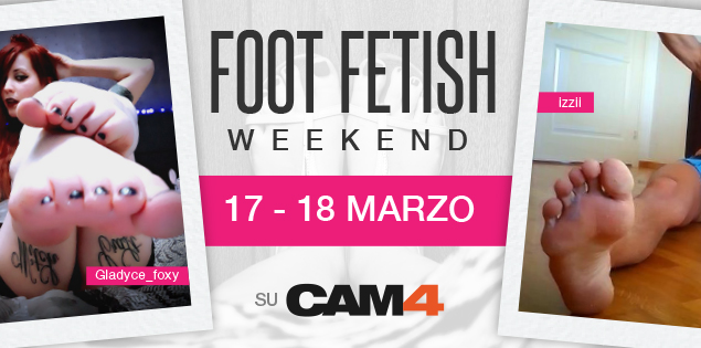Foot Fetish Weekend: in arrivo su CAM4 show con calze, sandali, tacchi, piedi e footjob!