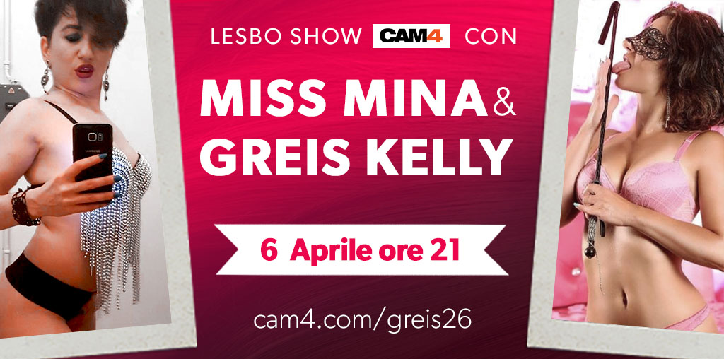 La pornostar Miss Mina debutta in un lesbo show con Greis26 su CAM4!
