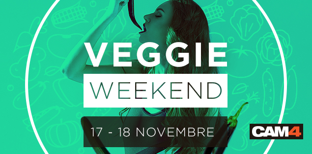 Veggie Weekend su CAM4 – Porno Show con Cetrioli, zucchine, banane e altri dildo naturali!