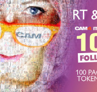 CAM4 Italia festeggia 100K follower regalando 100 pacchetti di Token!