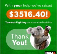 Update: Conclusa la raccolta fondi CAM4 per combattere gli incendi australiani