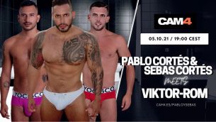Viktor Rom si unisce a PabloySebas in uno show porno gay epico su CAM4!