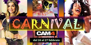 Fine settimana in costume a tema Carnevale porno ♠ CAM4 CARNIVAL