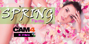 Un SEXY PARTY di Primavera il 26 & 27 Marzo – Guarda le dirette su CAM4!