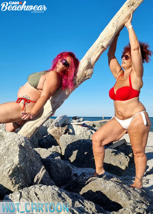 lesbianas en playa
