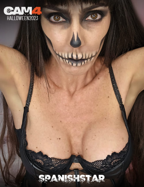 halloween sexy skull camgirl spagnola