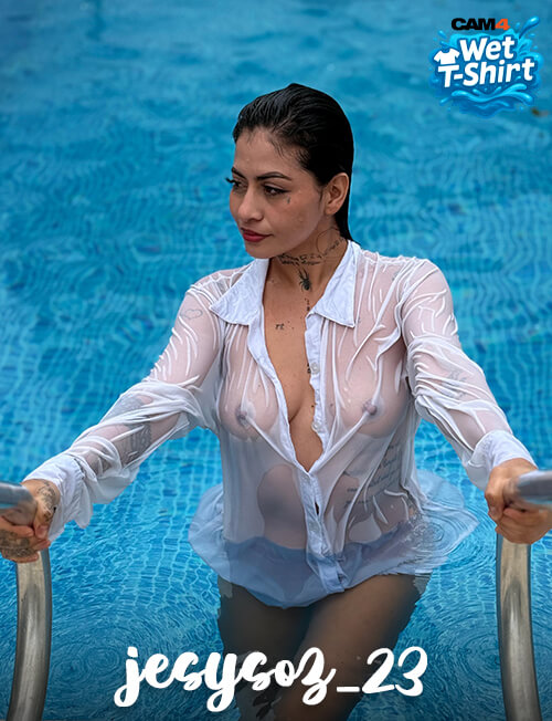 ragazza bagnata in webcam